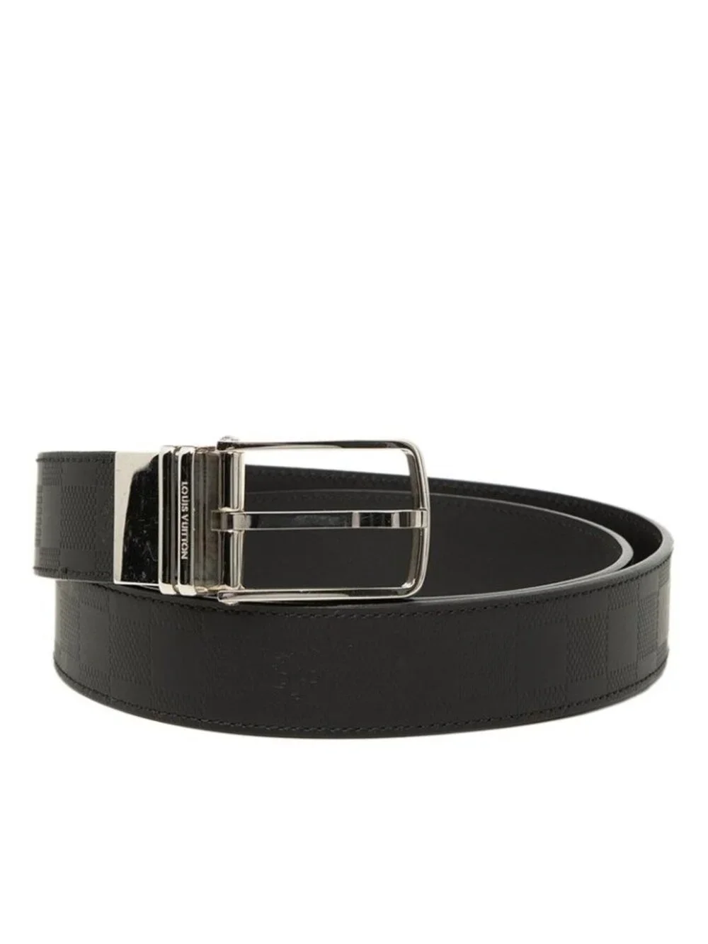 Louis Vuitton Damier Infini Boston Belt 100 40 Black Leather